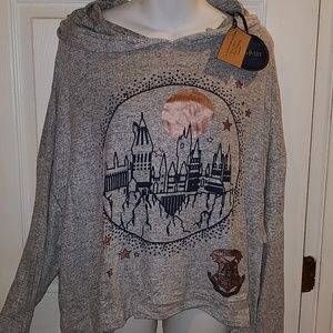 Harry potter  crop Hogwarts sweater shirt lg